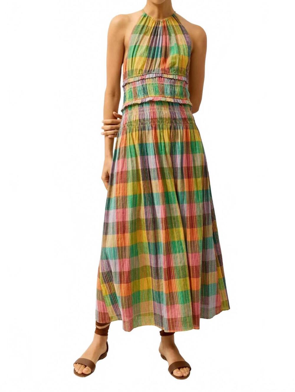 NEW MARIE OLIVER odeliah dress in madras